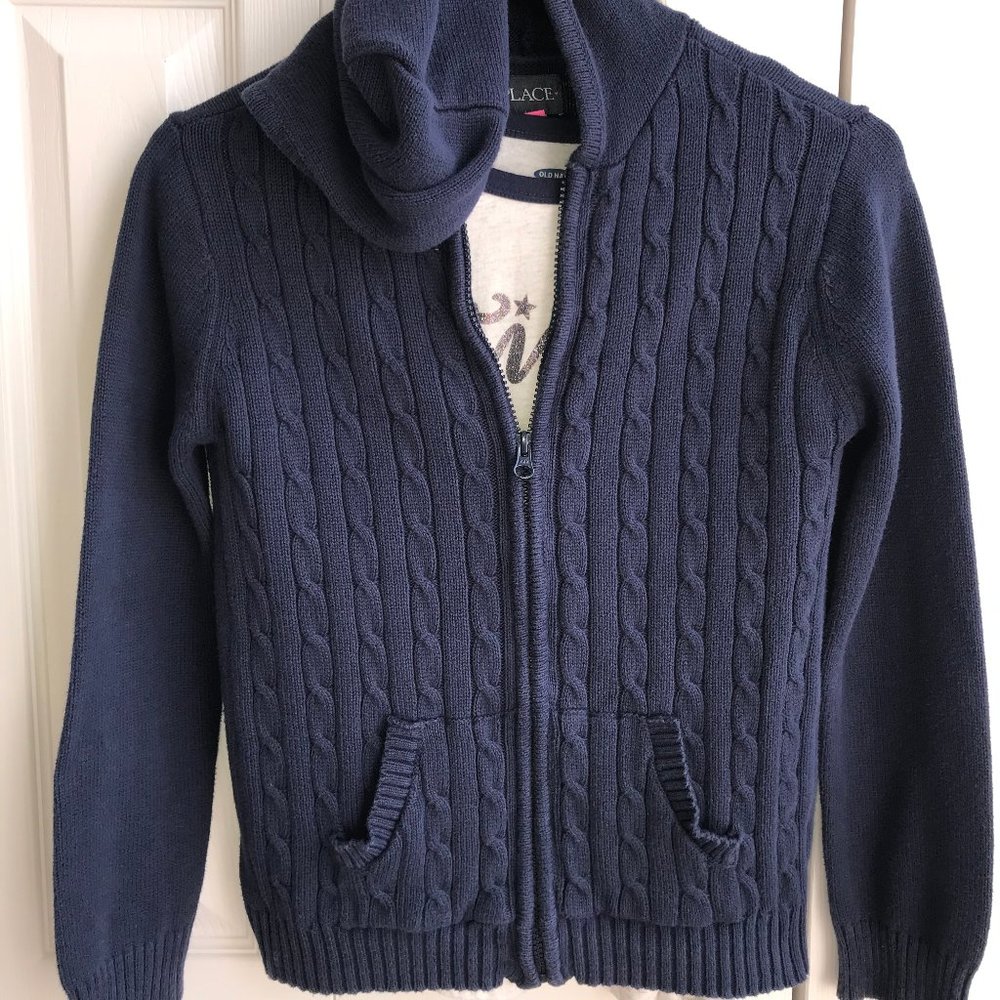 Children's Place Zip Up Hooded Sweater Size XL 14